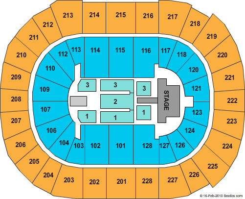 SAP Center Daughtry Seating Chart